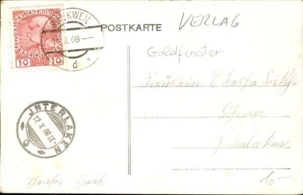 Verlag Braun Nr. 854 Rankweil Goldfenster – Bild 2