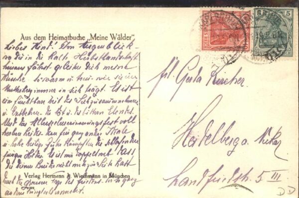Ubbelohde Otto Ein stilles Tal Heimatbuch Meine Wälder – Bild 2