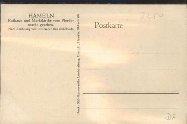 Ubbelohde Otto Hameln Rathaus Marktkirche – Bild 2