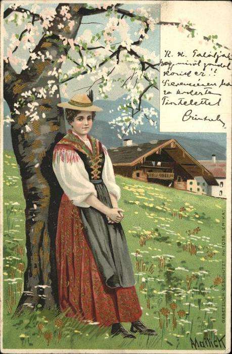 Mailick Erika Nr. 1058 Tracht Frau