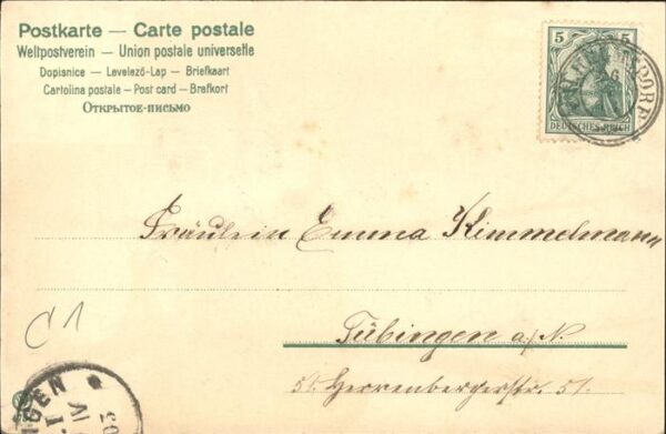 Mailick Nr. 4754 Ente Fluss Bäume – Bild 2