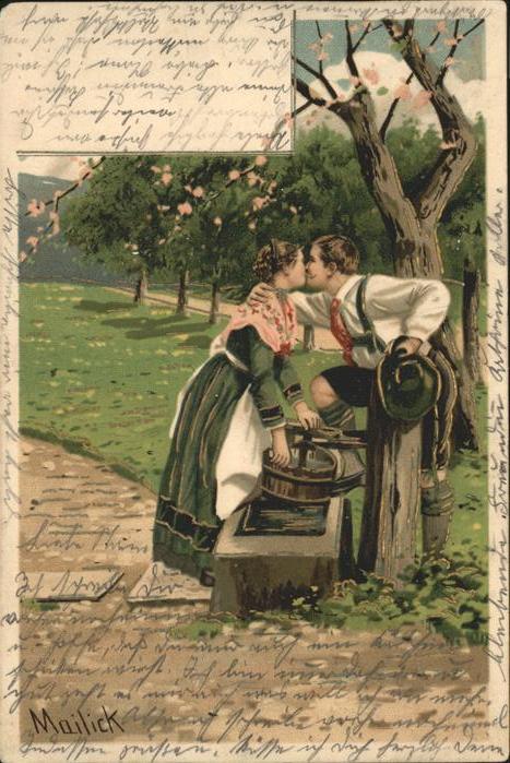 Mailick Nr. 5446 Paar Kuss Trachten Bayern