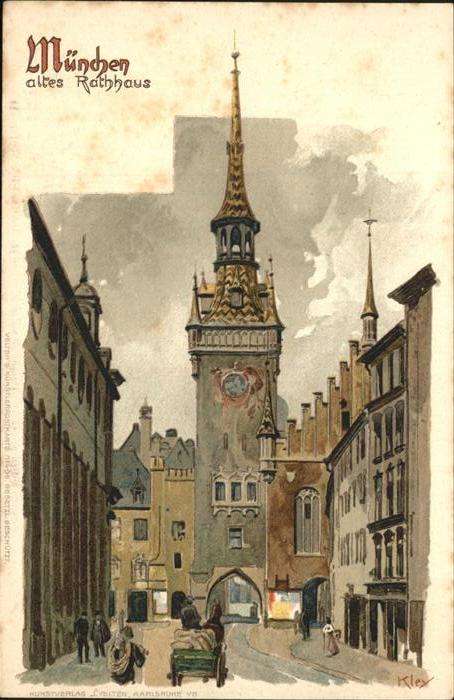 Kley Nr. 406 München altes Rathaus