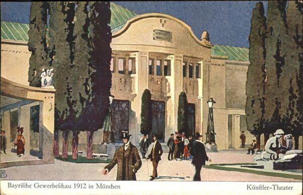 Ausstellung Gewerbe Muenchen 1912 Künstler-Theater