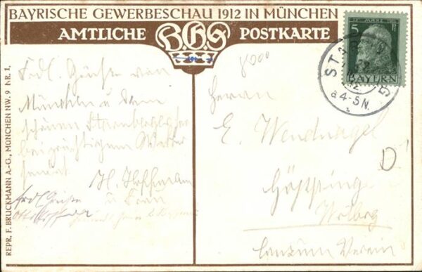 Ausstellung Gewerbe Muenchen 1912 Künstler-Theater – Bild 2