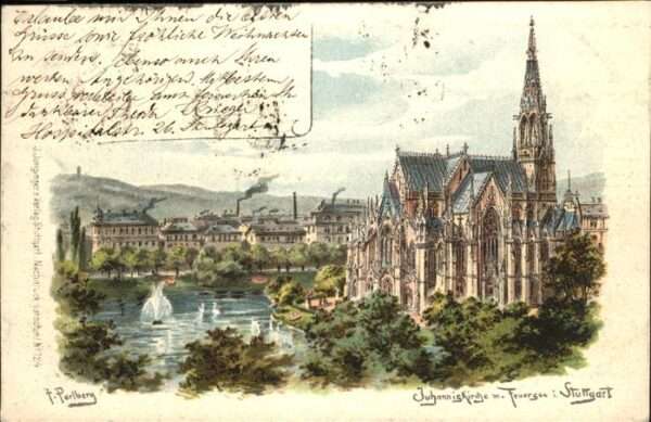 Perlberg F. Nr. 124 Johanniskirche Feuersee Stuttgart