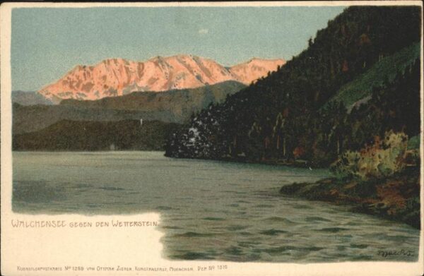 Verlag Zieher Ottmar Nr. 1269 Walchensee Wetterstein