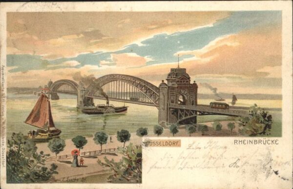 Grothe F. Nr. 11 Düsseldorf Rheinbrücke