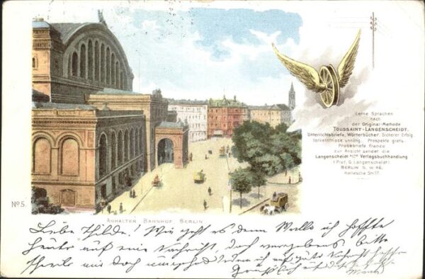 Bahnhof Berlin Anhalter Toussaint-Langenscheidt