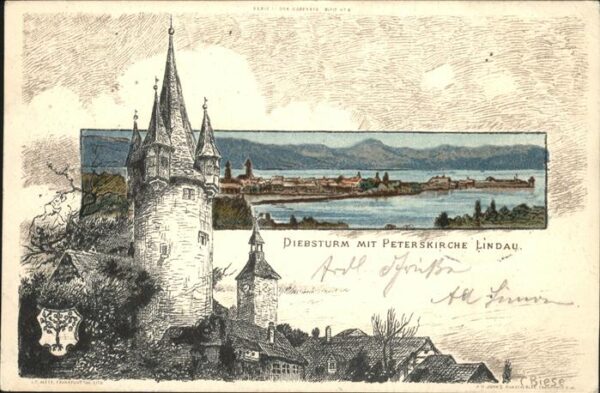Biese Carl Karl Diebsturm Peterskirche Lindau