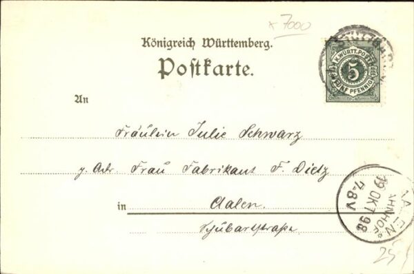 Schnorr P. Nr. 506 Stuttgart Anlagen – Bild 2