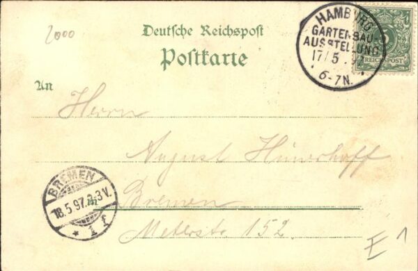 Ausstellung Gartenbau Hamburg 1897 Waldschenke – Bild 2