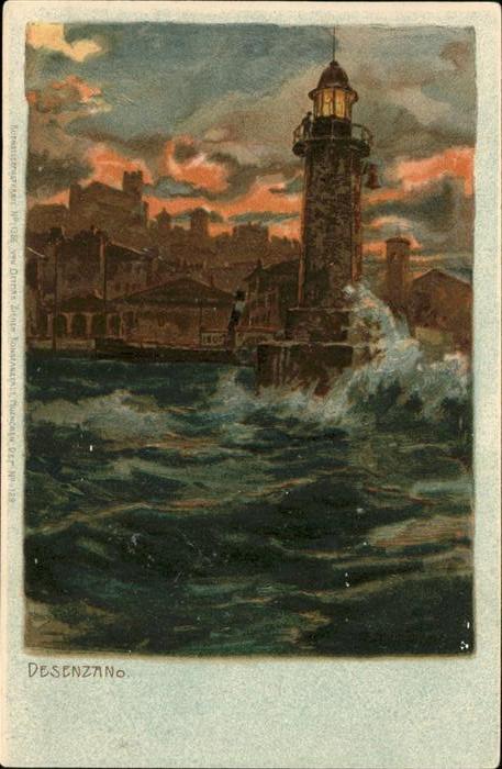 Verlag Zieher Ottmar Nr. Nr. 1366 Desenzano Leuchtturm