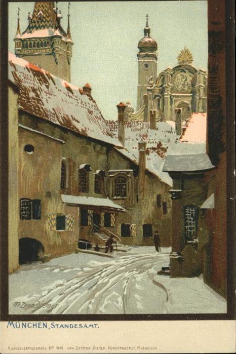 Diemer Zeno Litho Nr. 1050 München Standesamt