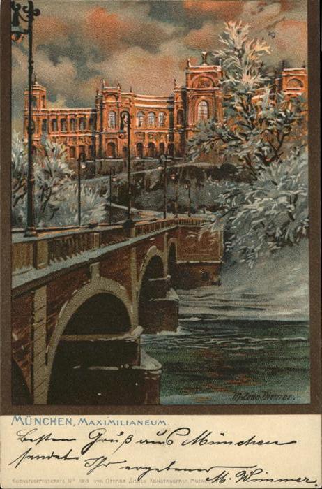 Diemer Zeno Litho Nr. 1049 München Maximilianeum