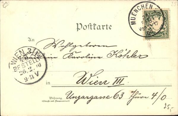 Diemer Zeno Litho Nr. 1049 München Maximilianeum – Bild 2