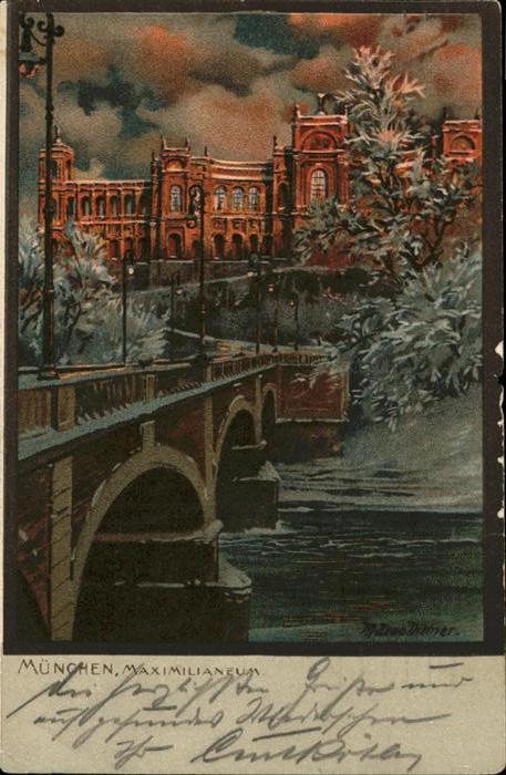 Diemer Zeno Litho München Maximilianeum