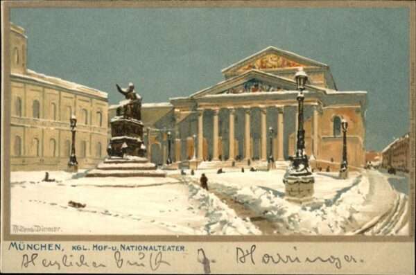 Diemer Zeno Litho Nr. 1038 München Kgl. Hof- und National