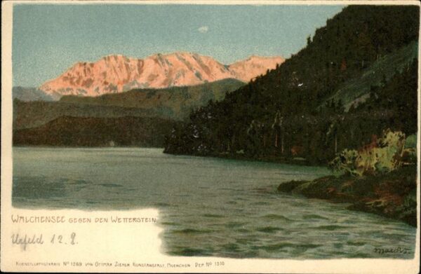 Verlag Zieher Ottmar Nr. Nr. 1269 Marcks Walchensee Wetterstein