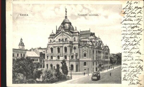 Kassa Kosice Kaschau Slovakia Theater Strassenbahn