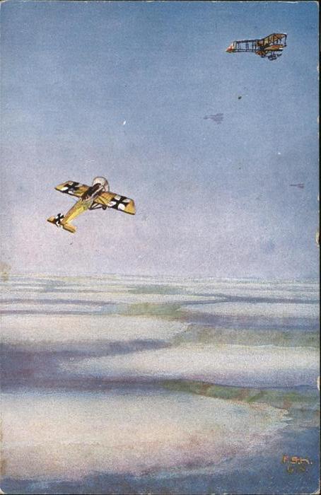 Flugzeuge Zivil Künstler F Schluz Kühn