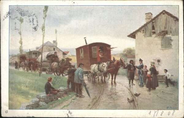 Pferdekutschen Hühner