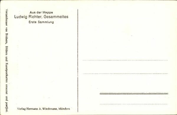 Kuenstlerkarte Ludwig Richter Feierabend – Bild 2