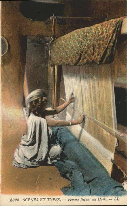 Weberei Femme tissani Haik