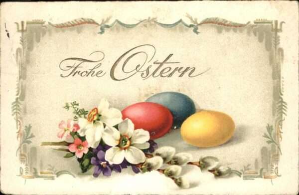 Ostern Easter Paques Blumen Osterei