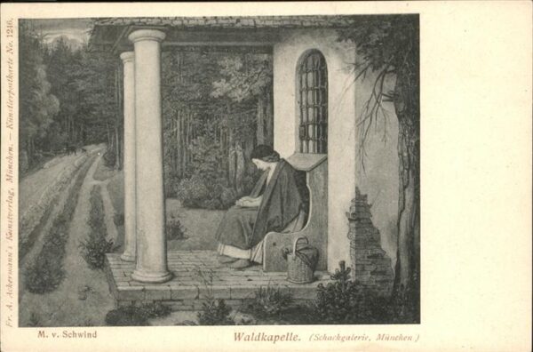 Kuenstlerkarte M Schwind Waldkapelle