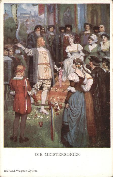 Musikanten Meistersinger Künstler Ferd Lecke