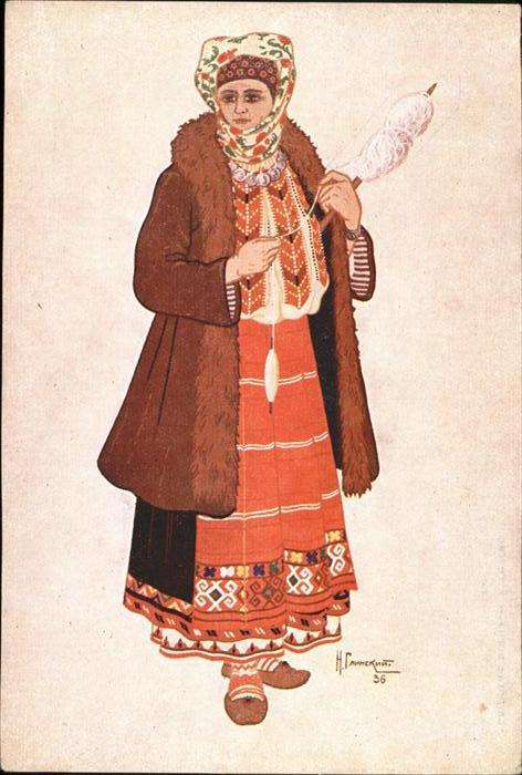 Spinnen Handwerk Frau