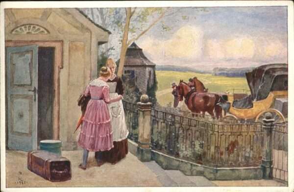 Bahnhof Kutsche Frauen