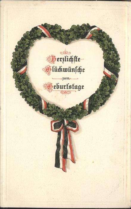 Geburt Kranz Prägedruck