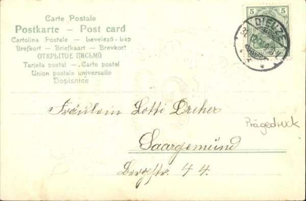 Neujahr Klee Prägedruck – Bild 2