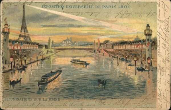 Exposition Universelle Paris 1900 Schiff Brücke