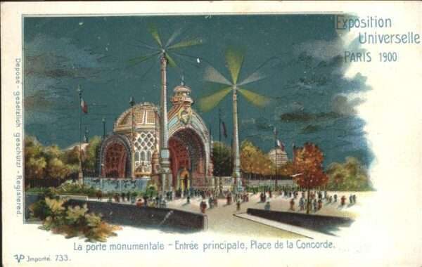 Exposition Universelle Paris 1900 Place de la Concorde