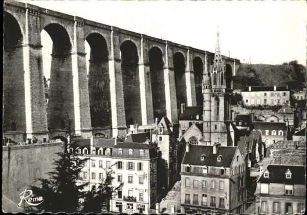 Morlaix Viaduc Eglise Saint Melaine