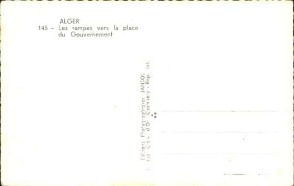 Alger Algerien Rampes vers la Place du Gouvernement – Bild 2