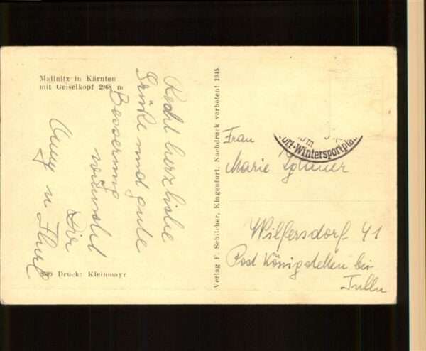 Mallnitz Kaernten Geiselkopf – Bild 2