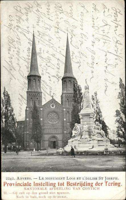 Anvers Antwerpen Monument Loos
Eglise St. Joseph