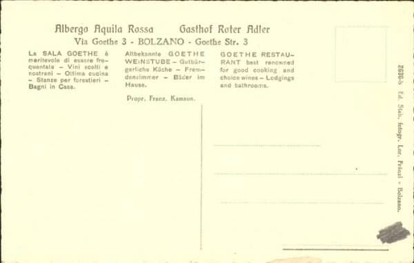 Bolzano Albergo Aquila Rossa – Bild 2