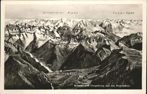 Krimml Fliegeraufnahme
