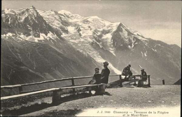 Chamonix Terrasse de la Flegere Mont Blanc