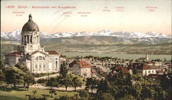 Zuerich Neumünster Kreuz Kirche