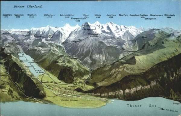 Thunersee Fliegeraufnahme