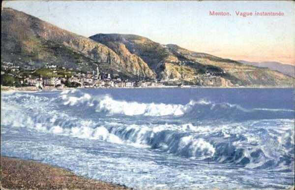 Menton Alpes Maritimes Vague instantanee