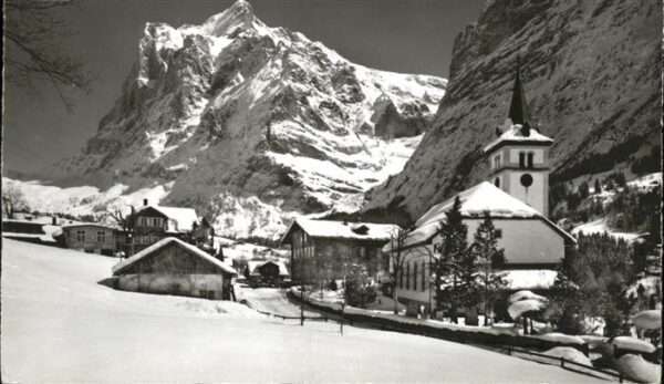 Grindelwald Kirche Wetterhorn