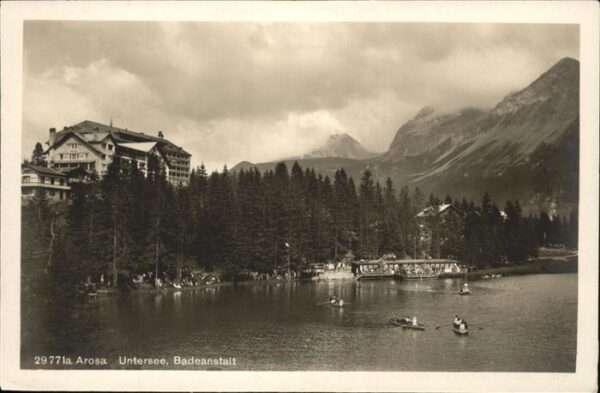 Arosa GR Untersee Badeanstalt Boot
