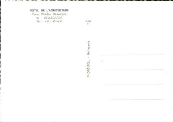Bellegarde du Loiret Hotel de L'agriculture – Bild 2
